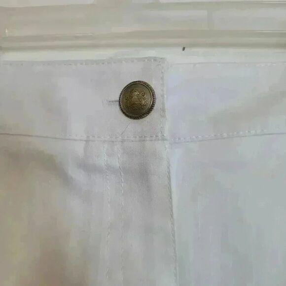 Zac & Rachel White Cotton/Poly/Spandex Raw Hem Jeans NEW - Picture 7 of 10